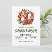 60e uitnodiging van de verjaardag (Staand voorkant)