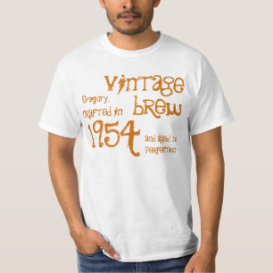 60e verjaardag 1954  Brew White Gold v06 T-shirt