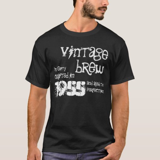 60e verjaardag 1955 of een jaar  Brew V07LE T-shirt (Voorkant)