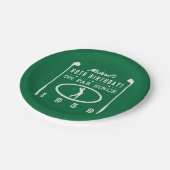 60e verjaardag 1959 van de Golfers Papieren Bordje (Gekanteld)