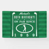 60e verjaardag 1959 van de Golfers Spandoek (Horizontaal)