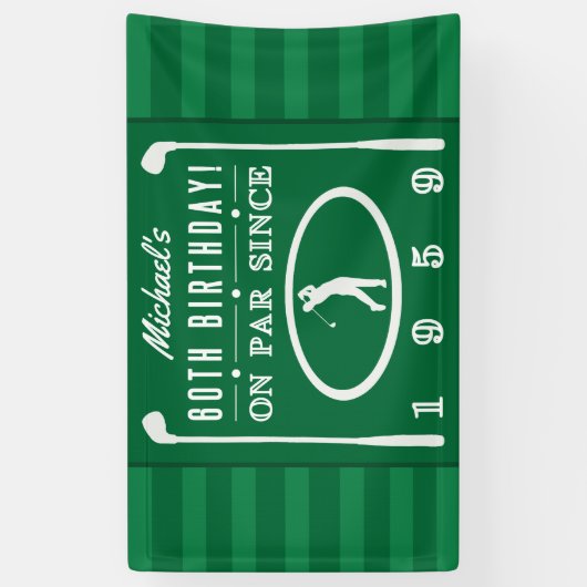 60e verjaardag 1959 van de Golfers Spandoek (Verticaal)