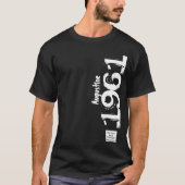 60e Verjaardag 1961 Naam Legends  Distressed T-shirt (Voorkant)
