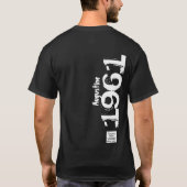 60e Verjaardag 1961 Naam Legends  Distressed T-shirt (Achterkant)