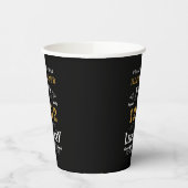 60e verjaardag 1962 Black Gold Add Name Retro Papieren Bekers (Links)
