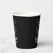 60e verjaardag 1962 Black Gold Add Name Retro Papieren Bekers (Rechts)