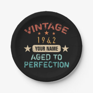60e verjaardag 1962 Jouw naam toevoegen Papieren Bordje