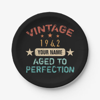 60e verjaardag 1962 Jouw naam toevoegen Papieren Bordje