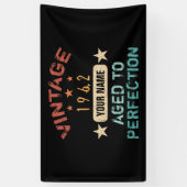 60e verjaardag 1962 Jouw naam toevoegen Spandoek (Verticaal)