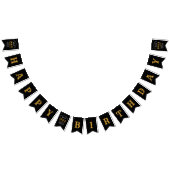 60e verjaardag 1962 Zwarte Gold-naam Chic Elegant Vlaggetjes (Alle)