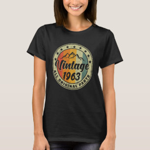 60e verjaardag 1963 Birthday Women Mannen Styl T-shirt