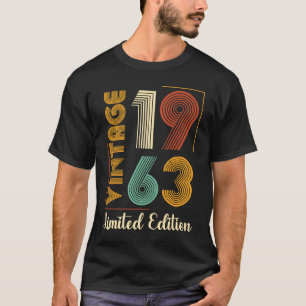 60e verjaardag 1963 Klassieke retrant 60e billen T-shirt