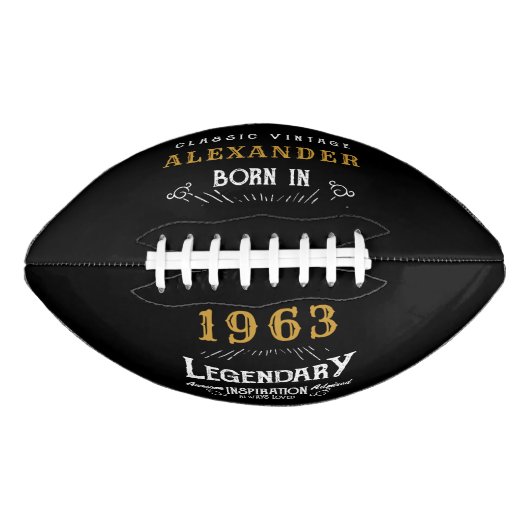 60e verjaardag 1963 monogram legenda american football (Voorkant)
