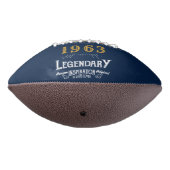 60e verjaardag 1963 Naam Legend Blue Gold toevoege American Football (Gedraaid 270)
