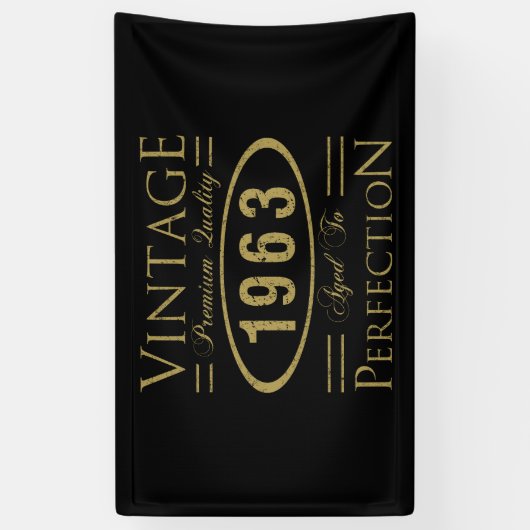 60e  verjaardag 1963 spandoek (Verticaal)