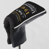 60e verjaardag 1963 Voeg de naam Legendary Black G Golfheadcover (3/4 voorkant)