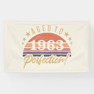 60e verjaardag 1963 volmaakte spandoek