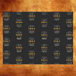 60e verjaardag 1964 Zwart Goud Chique Elegant Tissuepapier<br><div class="desc">60th Birthday Chic 1964 Theme Black & Gold Elegant Tissue Paper. Vier de reis van de vintage jaren met onze 60e Verjaardag 1964 Zwart en Goud Chic Elegant Tissue Paper. Verpakt in klasse en elegantie, biedt dit hoogwaardige tissuepapier een volledig gepersonaliseerde touch, die de chique vibes van de verjaardag weerspiegelt....</div>