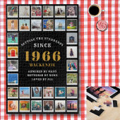 60e verjaardag 1966 familieherinneringen fotocolla legpuzzel