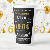 60e verjaardag 1966 Legendarisch Retro Latte Mok