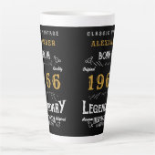 60e verjaardag 1966 Legendarisch Retro Latte Mok (Voorkant)