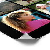 60e verjaardag 45 Photo Collage Hoera voor Jaren Poster (Hoek)