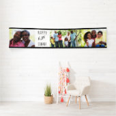 60e verjaardag 4 Foto Strip op maat Spandoek (Insitu)