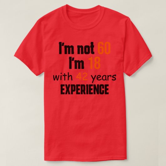 60e verjaardag 4 t-shirt (Design voorkant)