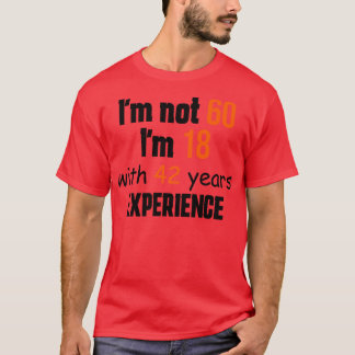 60e verjaardag 4 t-shirt