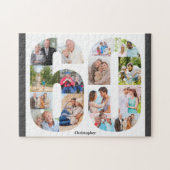 60e verjaardag 60 Foto Collage 15 Foto Legpuzzel (Horizontaal)