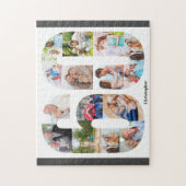 60e verjaardag 60 Foto Collage 15 Foto Legpuzzel (Verticaal)