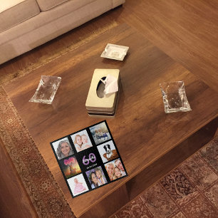 60e verjaardag 60 foto collage zwarte vrouw legpuzzel