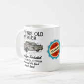 60e verjaardag 60 gepersonaliseerde Funny Vintage- Koffiemok (Voorkant links)
