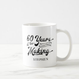 60e verjaardag 60 JAAR IN DE MAAK Gepersonaliseerd Koffiemok