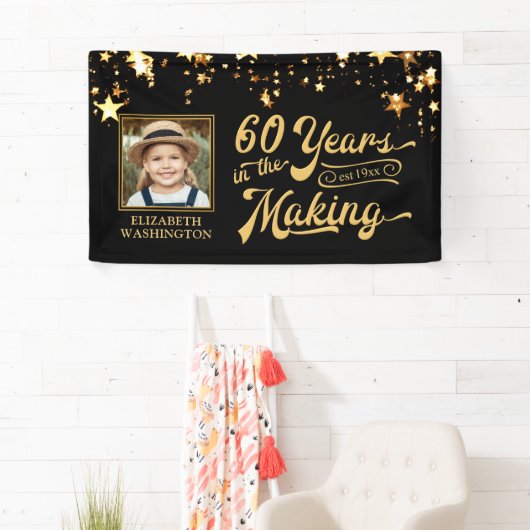 60e verjaardag 60 JAAR IN HET MAKEN VAN Gouden Ste Spandoek (Insitu)