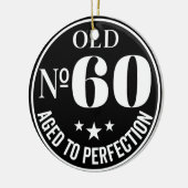 60e verjaardag 60 jaar Jubileum Citaten vierkant Keramisch Ornament (Links)