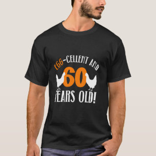 60e verjaardag 60 jaar kippenboer kip t-shirt