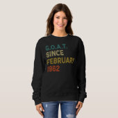 60e verjaardag 60 jaar oude geit sinds februari 19 trui (Voorkant volledig)
