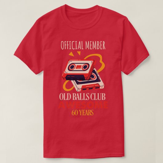 60e verjaardag 60 jaar oude grappige balletclub t-shirt (Design voorkant)