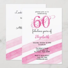 60e verjaardag 60 prachtige jaren ROZE