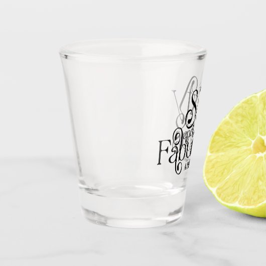 60e verjaardag 60e verjaardag op persoonlijke tite shot glas (Links)