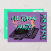 60e verjaardag 60s Bewaar de datum Aankondigingskaart (Voorkant / Achterkant)