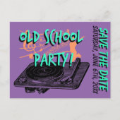 60e verjaardag 60s Bewaar de datum Aankondigingskaart (Voorkant)