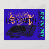 60e verjaardag 60s Laten we de datum opslaan Aankondigingskaart (Voorkant)