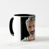 60e verjaardag aangepaste foto hallo 60 voor jonge mok (Voorkant links)