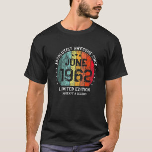 60e Verjaardag Absoluut Geweldig Sinds Juni 1962 V T-shirt