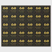 60e verjaardag - Art Deco Geïnspireerde look "60" 