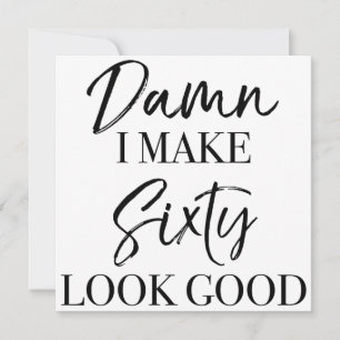 60e verjaardag attitude kaart