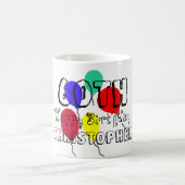 60e verjaardag ballonnen gepersonaliseerde naam Mo Koffiemok (Center)