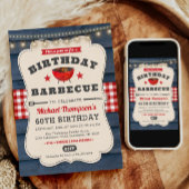 60e verjaardag BBQ Zomer Barbecue Party Kaart